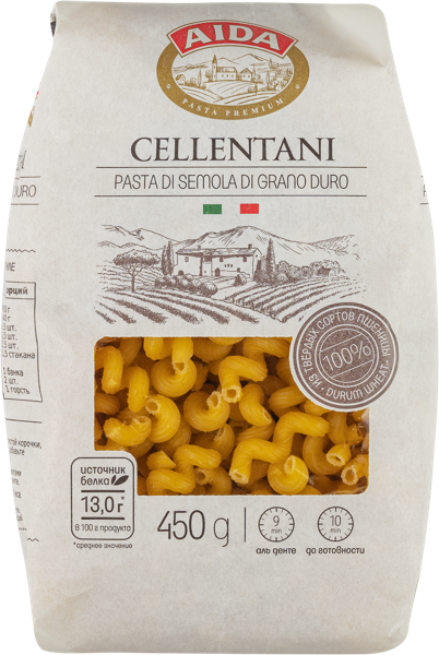 Изображение Макароны из твердых сортов Аида челентани Агро-Альянс ОМФ м/у, 450 г