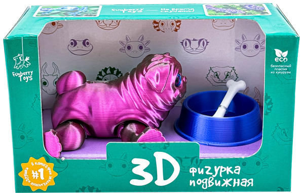 Изображение Фигурка антистресс Фанберри тойз мопс фрэнк Фанберри Тойз ООО к/у, 1 шт