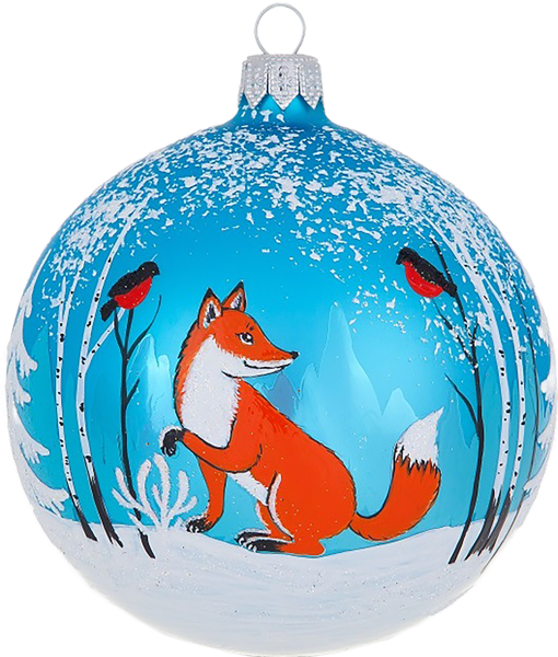 Изображение Шар 6 Первый снег стекло Ёлочка С2002 Клинская игрушка к/у, 1 шт