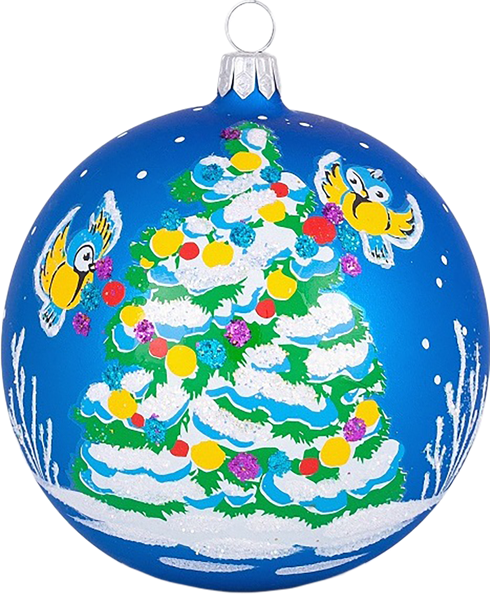Изображение Шар 5 Лесная ель стекло Ёлочка С1307 Клинская игрушка к/у, 1 шт