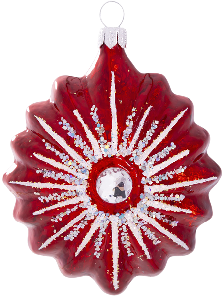 Изображение Подвеска Искристая стекло Ёлочка С1903 Клинская игрушка к/у, 1 шт