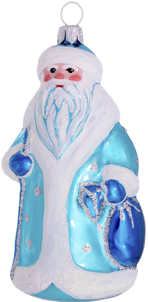 Изображение Фигурка Мороз-2 стекло Ёлочка С2408 Клинская игрушка к/у, 1 шт
