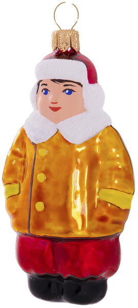 Изображение Фигурка Малыш стекло Ёлочка С1150 Клинская игрушка к/у, 1 шт