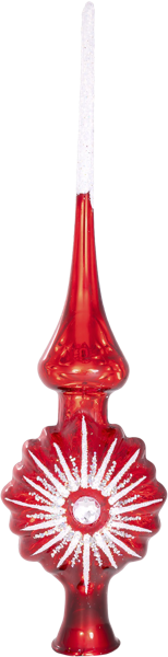 Изображение Верхушка Звездная стекло Ёлочка С1251 Клинская игрушка к/у, 1 шт