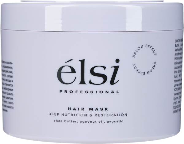 Изображение Маска для всех типов волос Элси питание и восстановление СиАйДи групп п/у, 500 мл