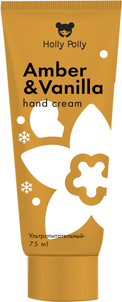 Изображение Крем для рук питательный Холли полли амбра ваниль Фэмили Косметик п/у, 75 мл