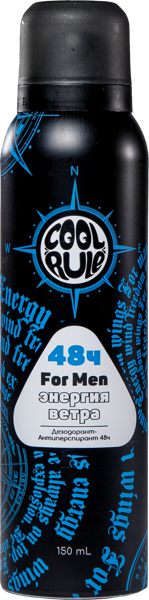 Изображение Антиперспирант мужской Кул рул энергия ветра Аэрофа ж/б, 150 мл