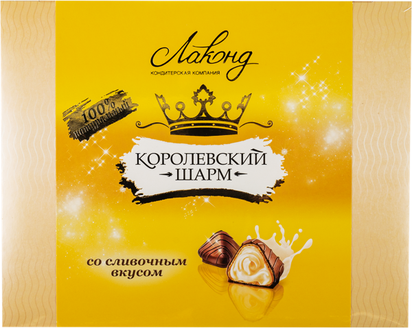Изображение Конфеты вафельные Королевский Шарм со сливочной начинкой Лаконд кор, 235 г