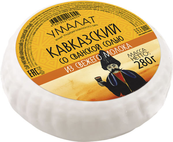 Изображение Сыр 40% свежий Умалат кавказский сванская соль Унагранде Компани м/у, 280 г