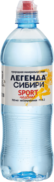 Изображение Мин вода негаз pH 8,2 Легенда Сибири лечебно-столовая спорт Экосистема НСК п/б, 0,7 л