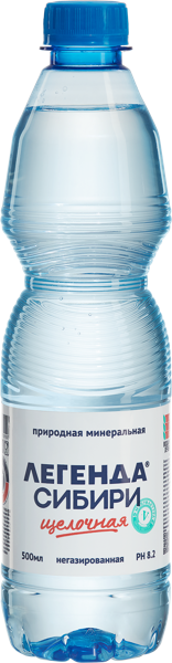 Изображение Мин вода негаз pH 8,2 Легенда Сибири лечебно-столовая Экосистема НСК п/б, 0,5 л