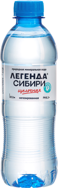 Изображение Мин вода негаз pH 8,2 Легенда Сибири лечебно-столовая Экосистема НСК п/б, 0,33 л
