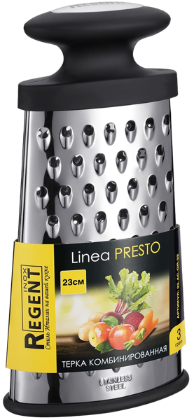 Изображение Терка 23см Регент инокс престо 3 грани Регент Рус м/у, 1 шт