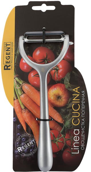 Изображение Овощечистка 17см Регент инокс кучина поперечная Регент Рус , 1 шт