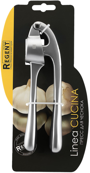Изображение Пресс 16см для чеснока Регент инокс кучина матовый Регент Рус , 1 шт
