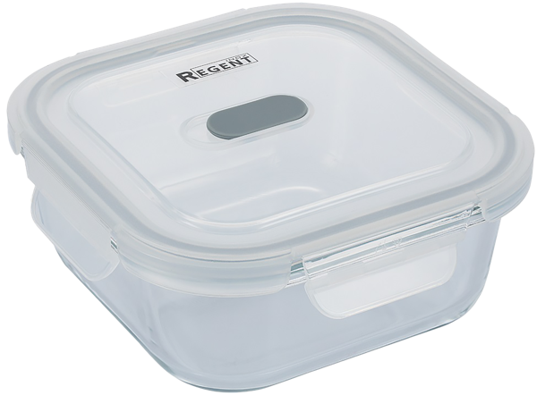 Изображение Контейнер 800мл стекло Регент инокс деско квадратный Регент Рус м/у, 1 шт