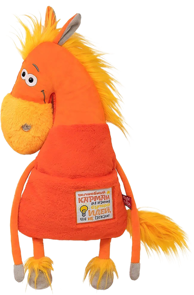 Изображение Мягкая игрушка 42см Будибаса символ года конь идейный МПП ООО , 1 шт