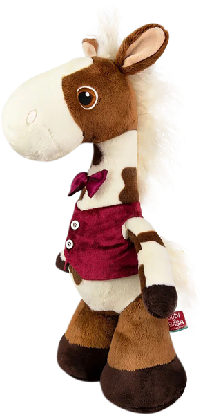 Изображение Мягкая игрушка 38см Будибаса символ года конь мэйс МПП ООО , 1 шт