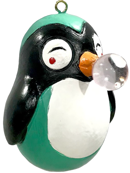 Изображение Елочное украшение 6см Мэджик Тайм пингвин с жвачкой Феникс-Презент , 1 шт