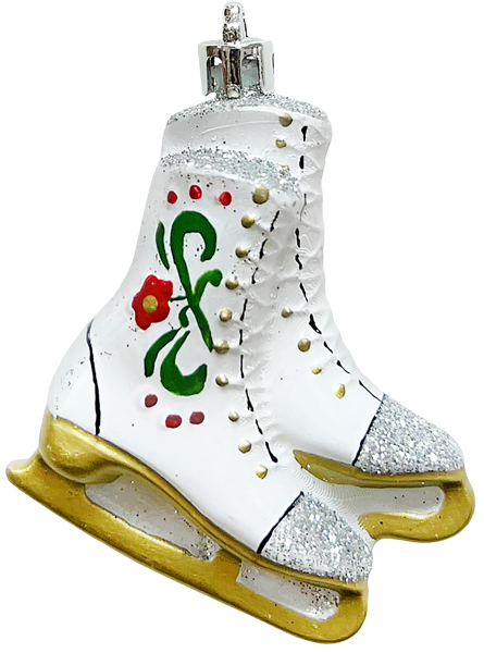 Изображение Елочное украшение 6см пластик Мэджик Тайм коньки Феникс-Презент , 1 шт