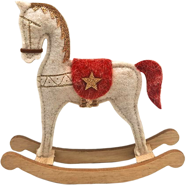 Изображение Украшение 16см декоративное Мэджик Тайм белая лошадка Феникс-Презент , 1 шт