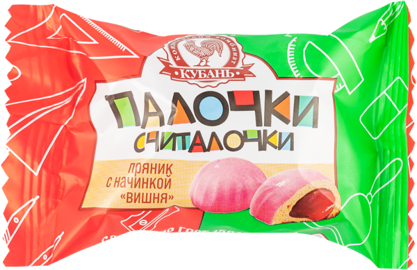 Изображение Пряник г.Тимашевск Палочки-считалочки с вишневой начинкой Кубань КК м/у, 25 г