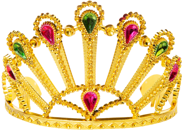 Изображение Корона карнавальная Мэджик Тайм Королева золотистая Феникс-Презент , 1 шт