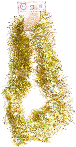 Изображение Мишура 10см*2м Мэджик Тайм желтая Феникс-Презент , 1 шт