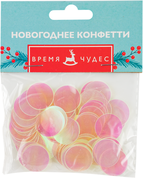 Изображение Конфетти белые Мэджик Тайм кружочки перламутровые Феникс-Презент м/у, 15 г