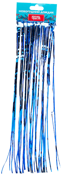 Изображение Дождик 9*100см Время Чудес синий Феникс-Презент м/у, 1 шт