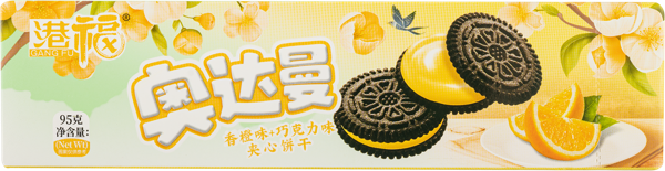 Изображение Печенье сэндвич шоколадное Адаман апельсин Фуцзянь кор, 95 г