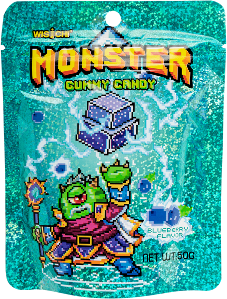 Изображение Мармелад жевательный Монстер черника Гуандун Виски Фуд м/у, 50 г