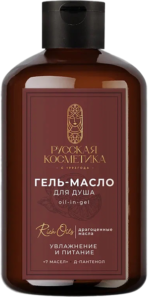 Изображение Гель масло для душа Русская косметика увлажнение и питание Русская косметика п/у, 400 мл