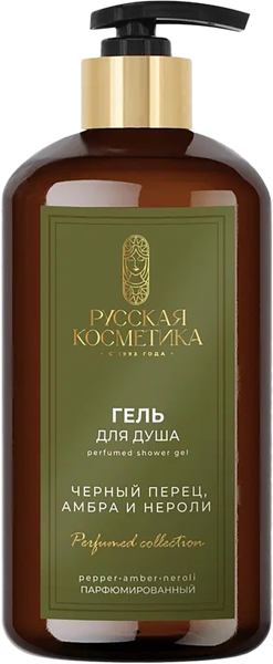Изображение Гель для душа Русская косметика черный перец амбра Русская косметика п/у, 600 мл