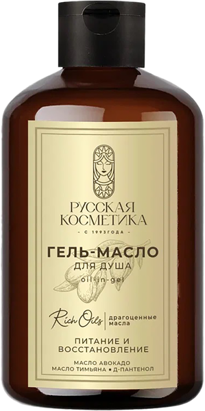Изображение Гель масло для душа Русская косметика питание и восстановление Русская косметика п/у, 400 мл