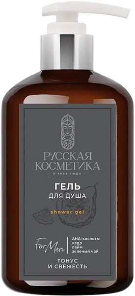 Изображение Гель для душа мужской Русская косметика тонус и свежесть 2в1 Русская косметика п/у, 400 мл