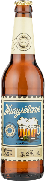 Изображение Пиво светлое Лагер 5,2% Криница Жигулевское особое Криница с/б, 0,5 л