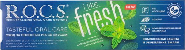 Изображение Зубная паста укрепляющая Рокс фреш ЕвроКосМед к/у, 74 мл