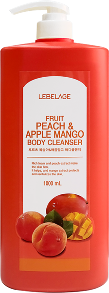 Изображение Гель для душа Лебелаж персик и манго Корея Си энд Би п/у, 1 л