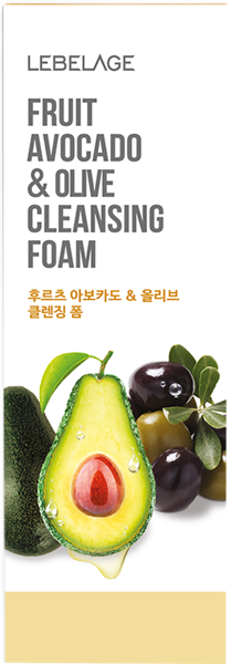 Изображение Пенка для лица очищающая Лебелаж авокадо олива Корея Си энд Би к/у, 100 мл