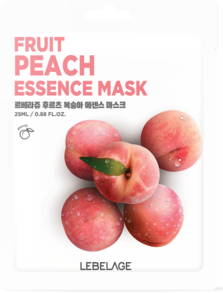 Изображение Маска для лица увлажняющая Лебелаж экстракт персика Корея Си энд Би м/у, 1 шт
