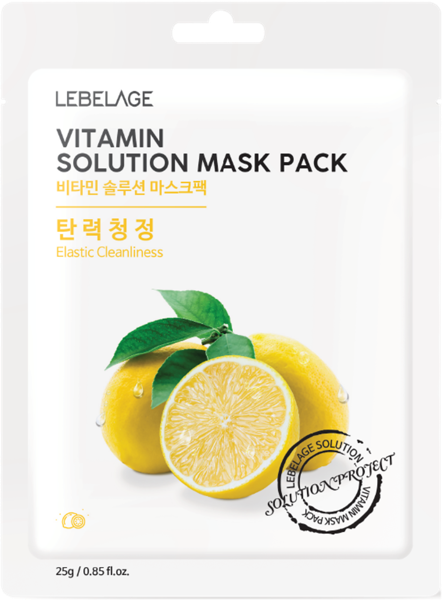 Изображение Маска для лица Лебелаж витамин С Корея Си энд Би м/у, 1 шт