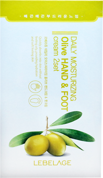 Изображение Крем для ног Лебелаж экстракт оливы Корея Си энд Би к/у, 100 мл