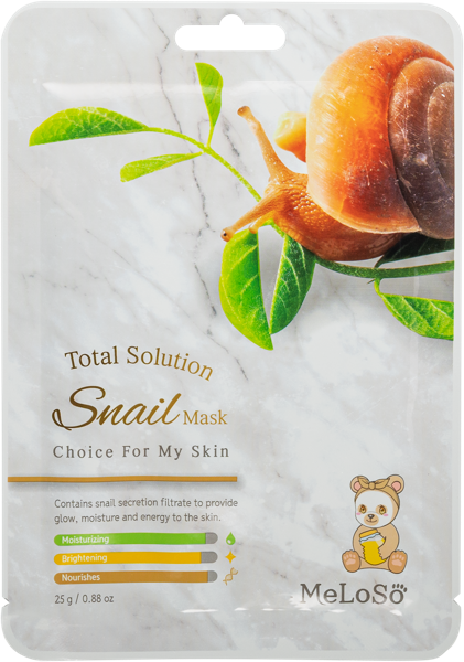 Изображение Маска для лица увлажняющая Мелосо экстракт улитки Скинэпл м/у, 1 шт