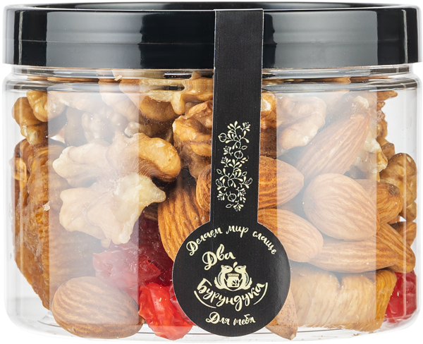 Изображение Ассорти орехи сухофрукты Два бурундука орехи вишня инжир Фольц Е.С. п/б, 175 г