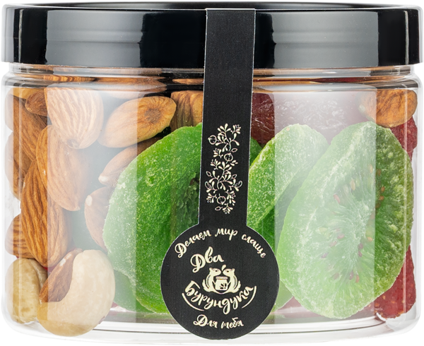 Изображение Ассорти орехи сухофрукты Два бурундука орехи клубника яблоко Фольц Е.С. п/б, 140 г