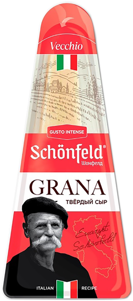 Изображение Сыр 43% 7 мес выдержка Шонфелд Грана твердый Нелт-Ритейл п/у, 160 г