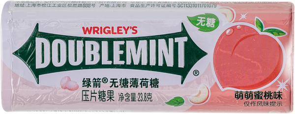 Изображение Драже Ригли даблминт персик Марс ж/б, 24 г