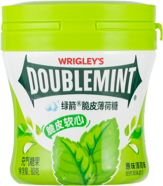 Изображение Драже жевательное Ригли даблминт со вкусом мяты Марс п/б, 80 г