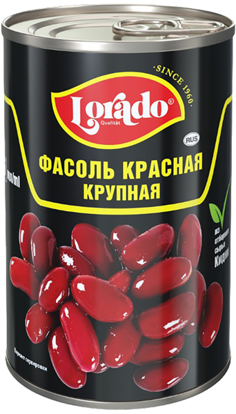 Изображение Фасоль красная Лорадо крупная Пищевик ж/б, 400 г